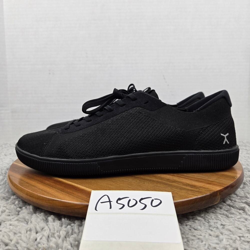 Flux Mens 12 Adapt Knit Trainer Triple Black Athletic Gym Daily Training Shoe